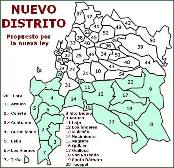 Mapa, gentileza de Centro de Estudios PROJECTA (www.estudiosprojecta.cl )