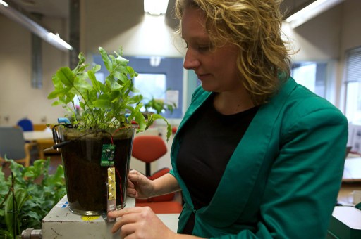 Marjolein Helder, cofundadora de Plant-e | AFP