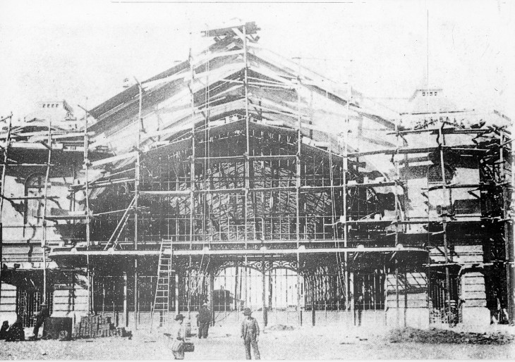 Construcción Estación Pirque | Archivo Visual de Santiago