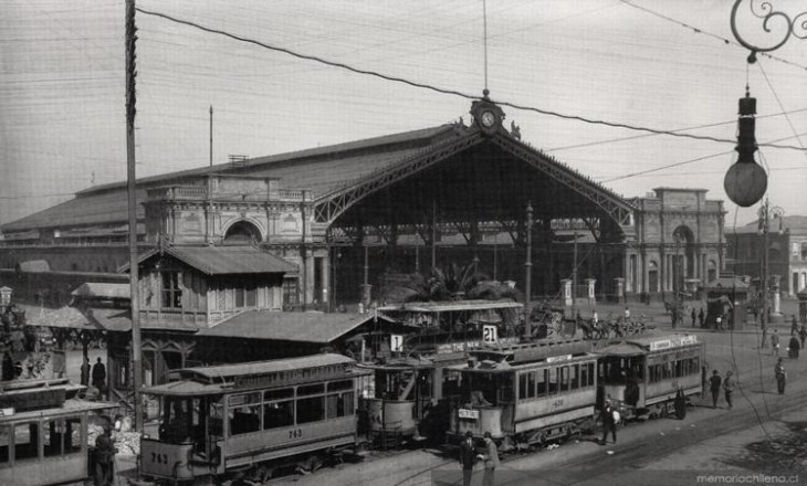 La antigua Estación Central | Memoria Chilena