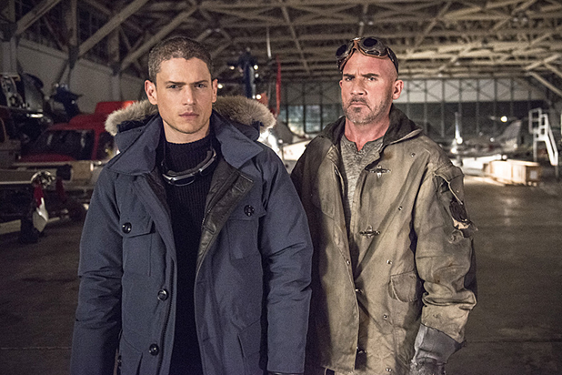 Wentworth Miller y Dominic Purcell en The Flash | CW