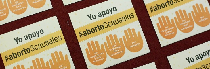 Campaña "Apoyamos aborto en 3 causales" | F. Flores | Agencia UNO