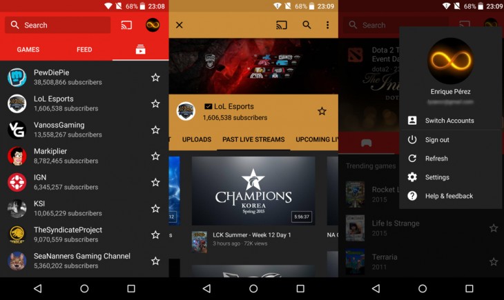 YouTube Gaming | Android app