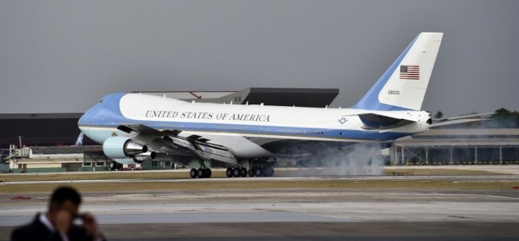 El Air Force One aterrizando en La Habana | Yuri Cortez | AFP