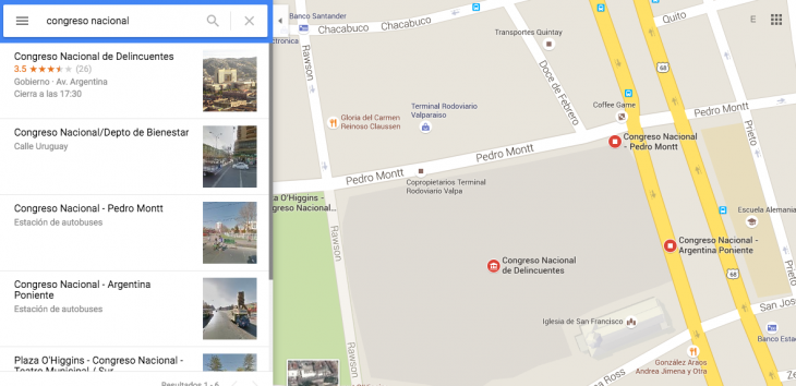 Al buscar en Google Maps, aparece el nuevo nombre | Captura de pantalla / BBCL