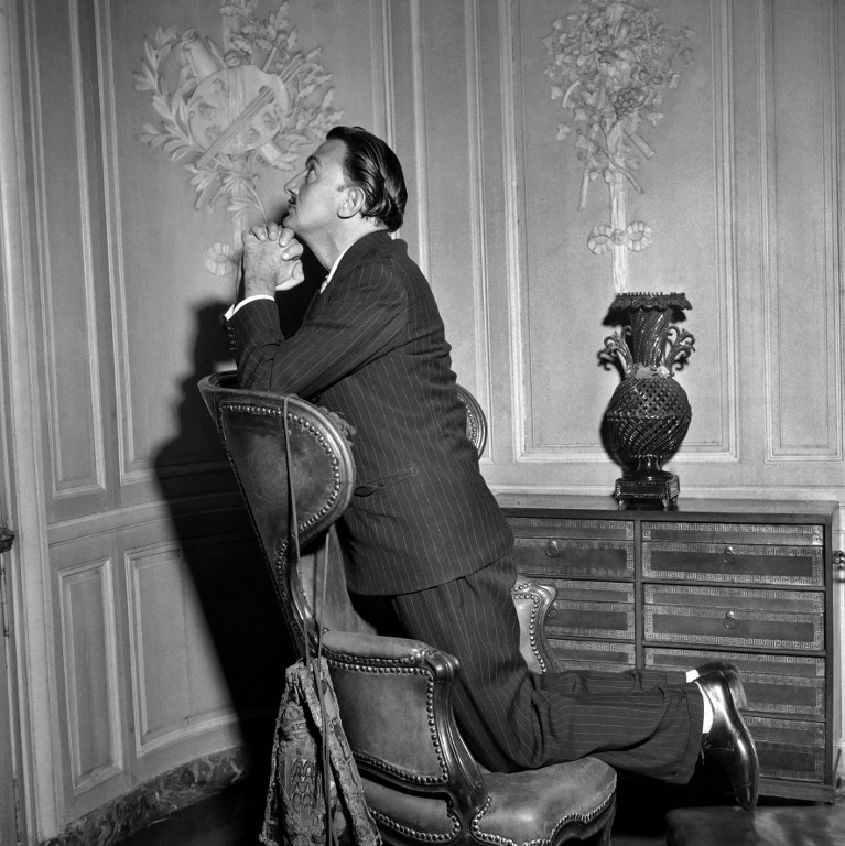 Picture dated in the 50s of Spanish artist Salvador Dali. / AFP PHOTO / -