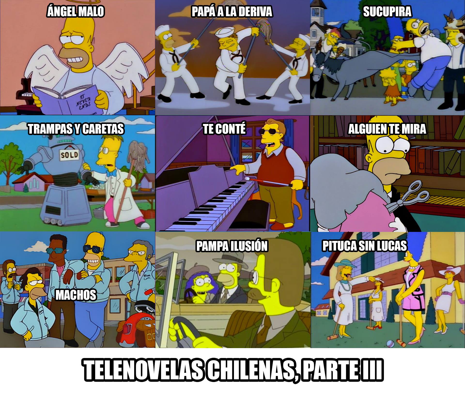 Fan page "Los Simpsons chilenos".