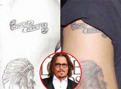 Tatuaje dedicado a Winona Ryder