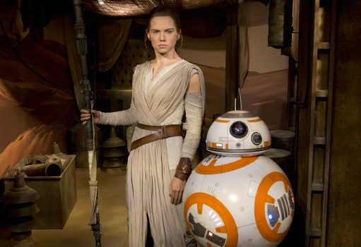A wax figure of Star Wars character 