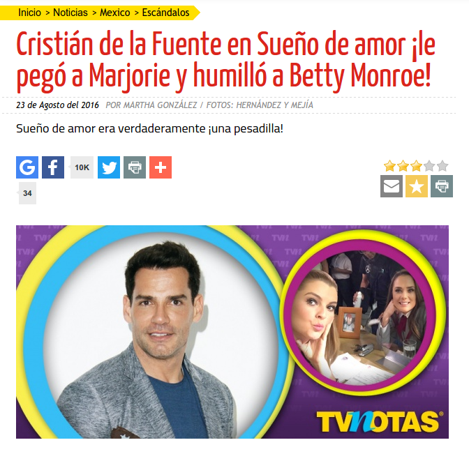 Revista mexicana TV Notas