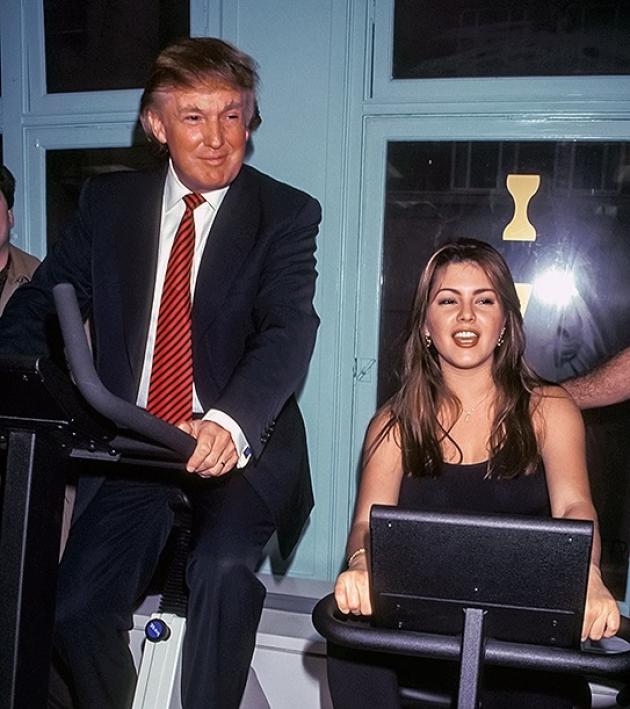 Donald Trump y Alicia Machado en 1996