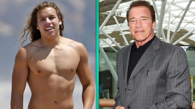 Joseph Baena y Arnold Schwarzenegger