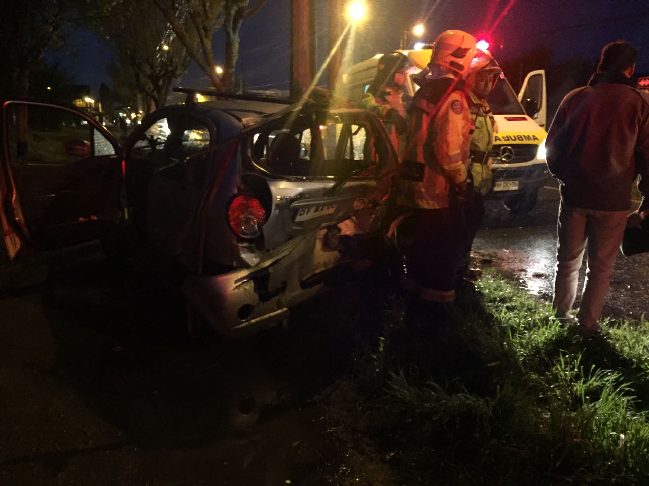 Dos personas resultaron lesionadas tras accidente de tránsito ocurrido esta mañana en Angol
