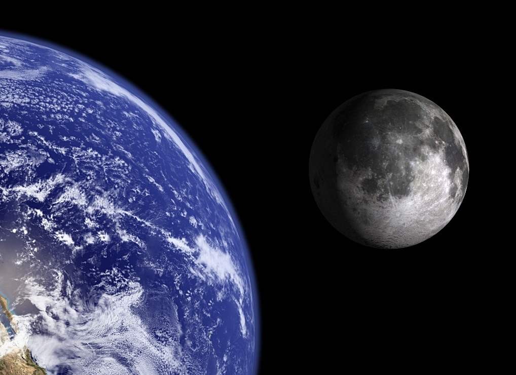 la Tierra y la Luna