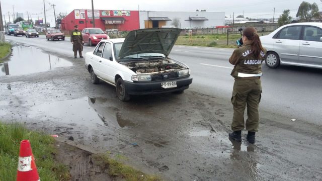 2 adultos y 3 adolescentes fueron detenidos tras robo de auto en Puerto Montt