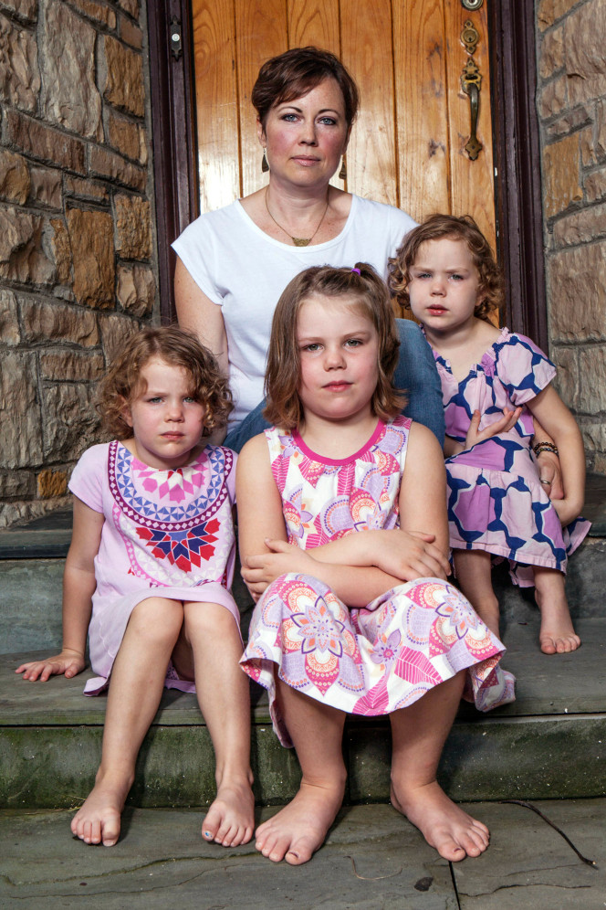 Kristen O'Meara y sus tres hijas | New York Post
