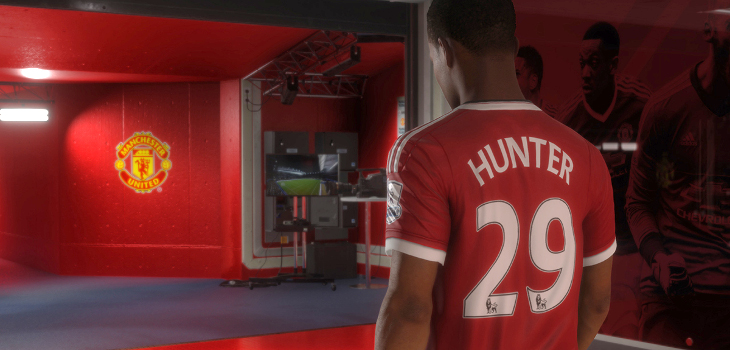 Alex Hunter en modo My Journey de FIFA 17