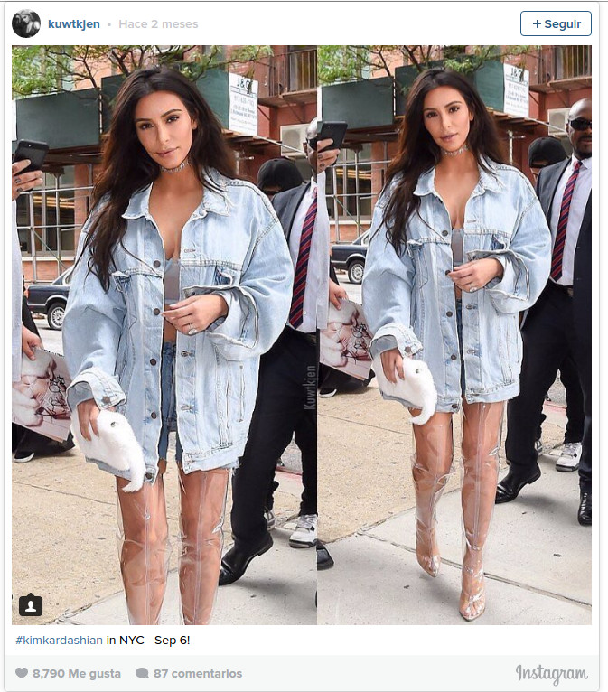 ¿Nueva moda? Kim Kardashian desconcierta usando las botas más raras (y feas) del mundo