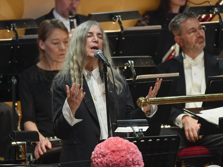 Patti Smith en la ceremonia de entrega del Nobel a Dylan | AFP