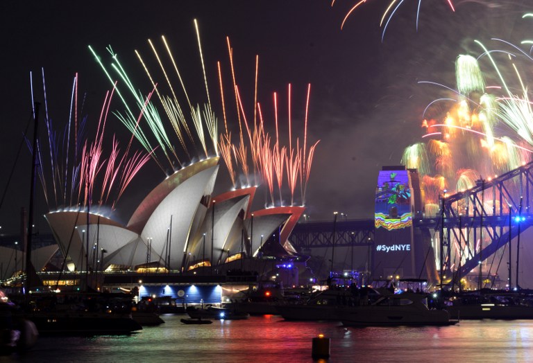 Fireworks erupt over Sydney