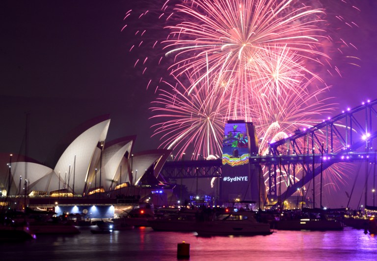 Fireworks erupt over Sydney