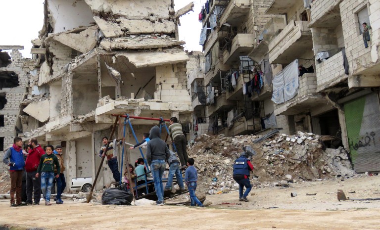 Imagen tras el bombardeo en Alepo | Contexto | ARCHIVO | Agence France-Presse
