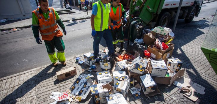 Complejo momento del aseo en Valparaíso: recolectores de basura ... - BioBioChile