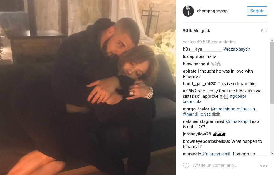 Foto de Jennifer López con Drake confirmaría su romance