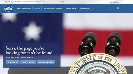 Web de la Casa Blanca