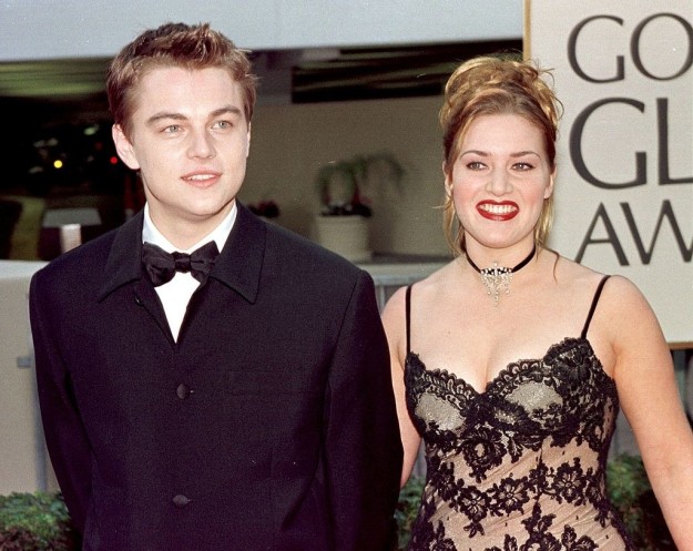 Leonardo y Kate en la entrega de los Globos de Oro 