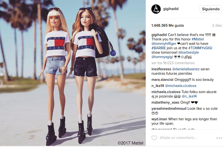Gigi Hadid ahora tiene su propia Barbie y luce igual a ella