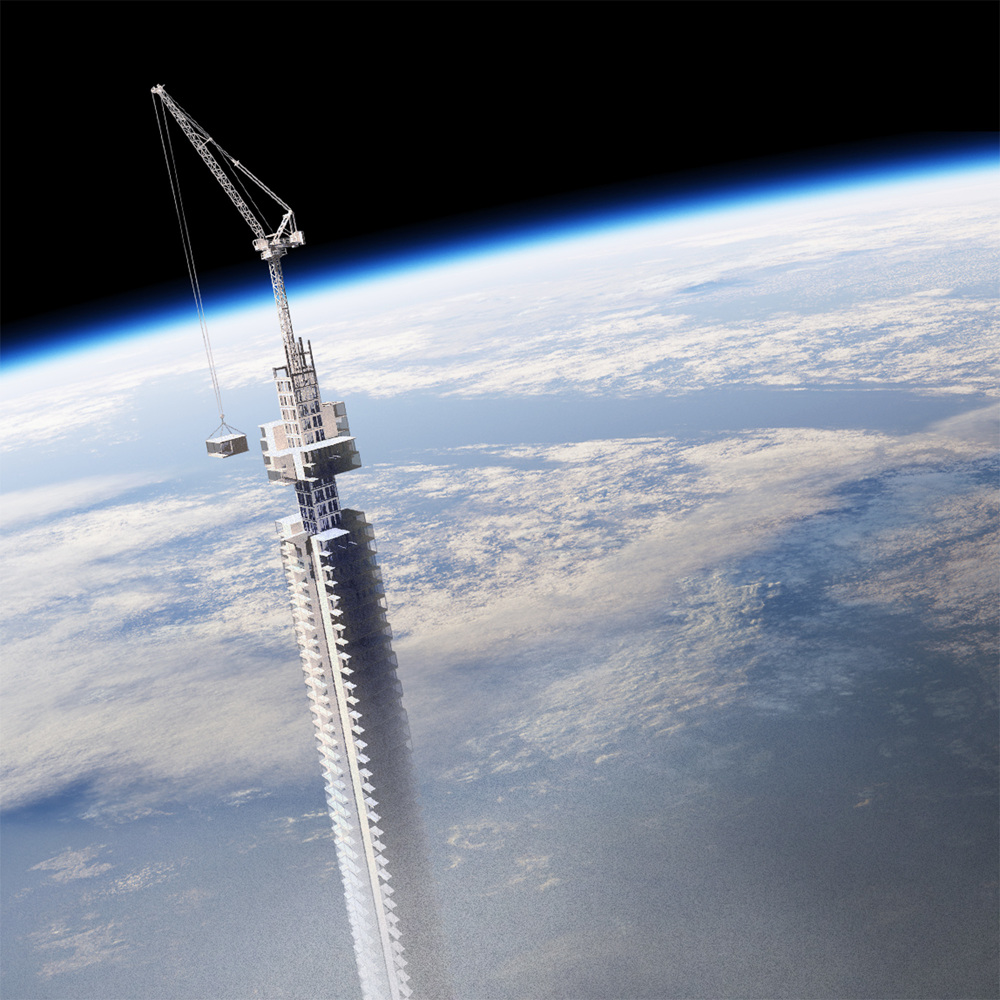 Presentan planos para crear rascacielos que "flota" en el cielo y llega al espacio