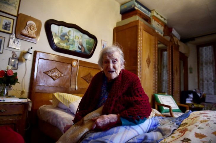 Emma Morano cuando tenía 116 años | Olivier Morin | AFP