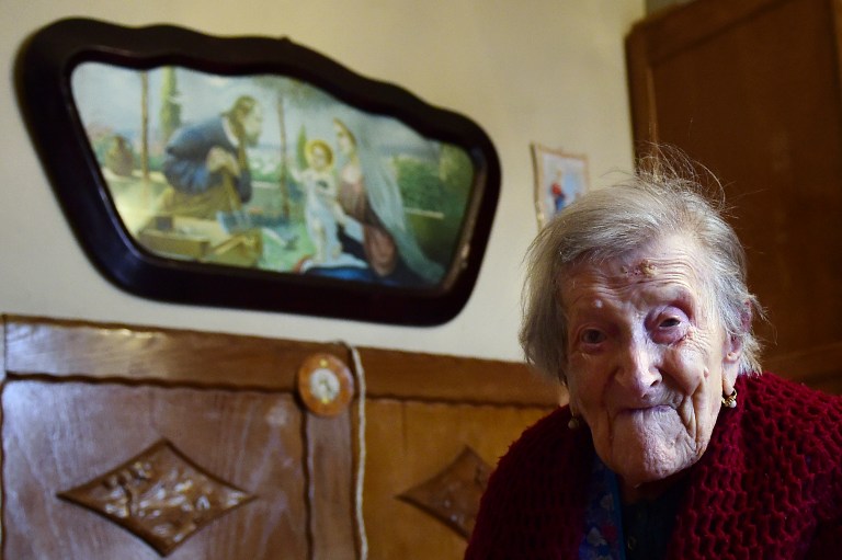 Emma Morano cuando tenía 116 años | Olivier Morin | AFP