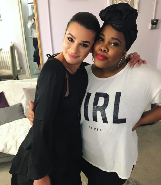Lea Michele y Amber Riley | Instagram