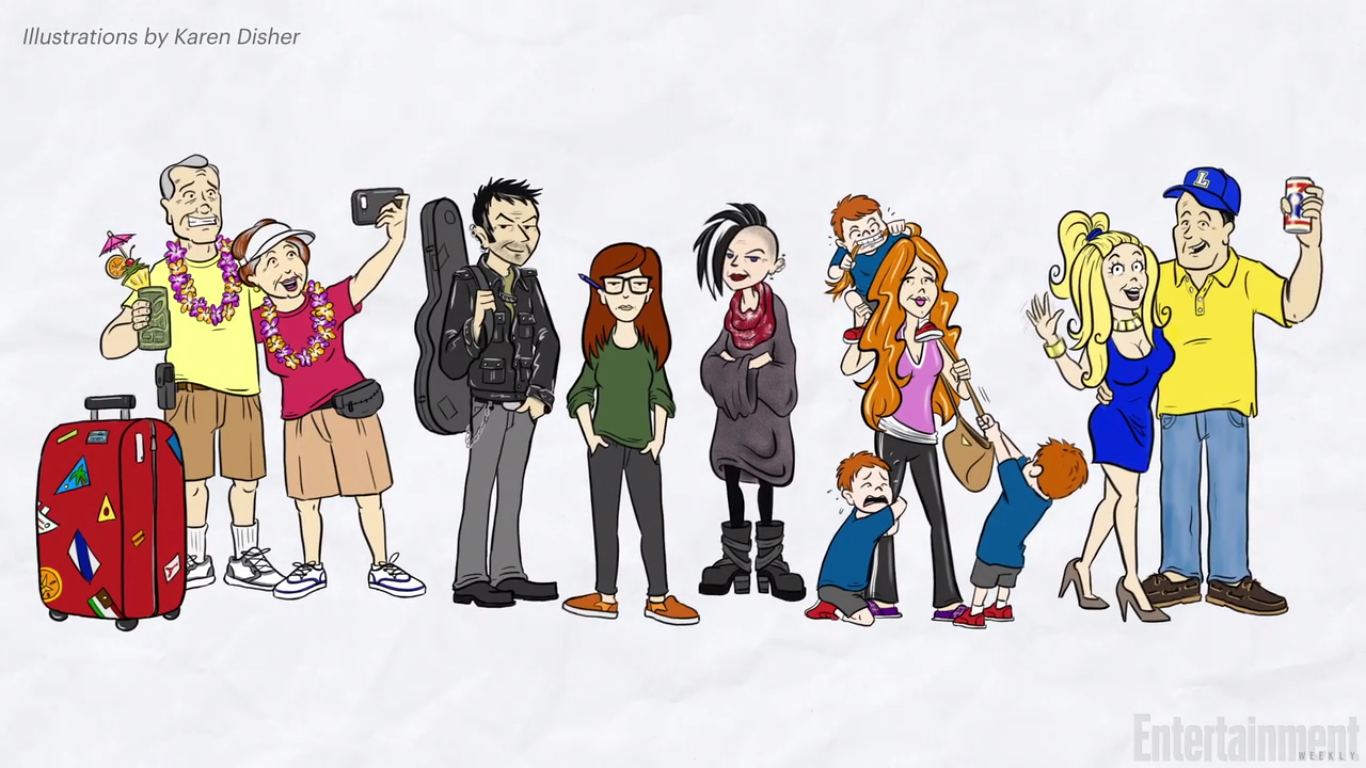 Creadora de "Daria" muestra cómo lucirían los personajes siendo adultos