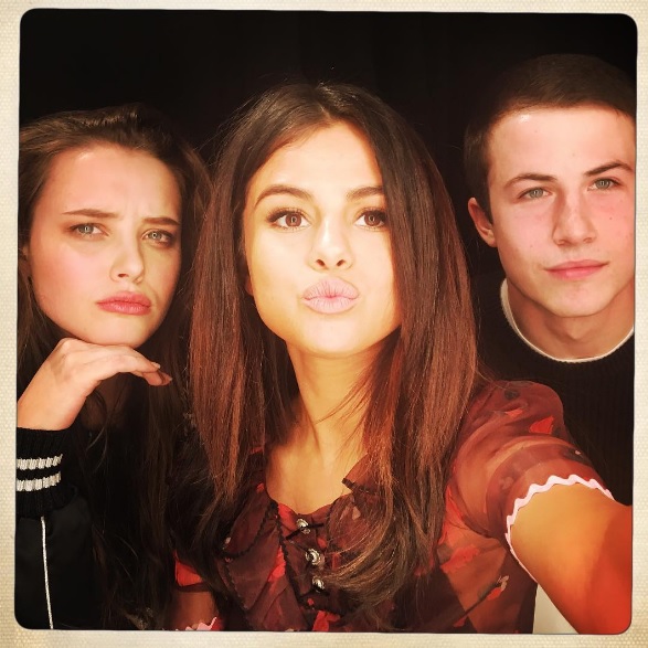 Selena Gómez junto a los protagonistas de "13 reasons why" | Instagram