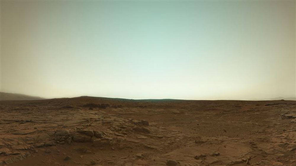 Una imagen en color de Marte, tomada por el astromóvil Curiosity.