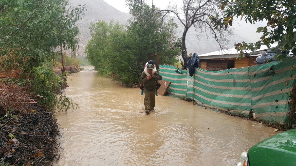 Evacuación en Atacama | Carabineros