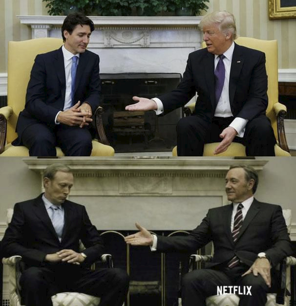 Meme viral que compara a Donald Trump con "House of Cards"