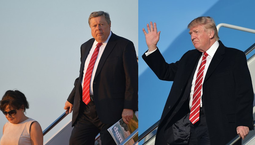 Izquierda: padres de Melania Trump, AFP | Derecha: Donald Trump, AFP