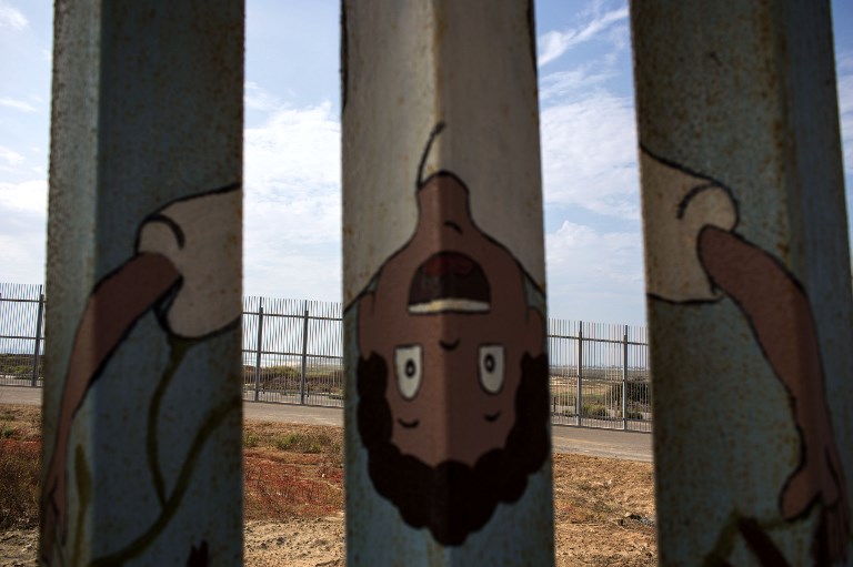 Parte del mural de Tijuana | Agencia AFP | Guillermo Arias 