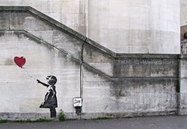 "Balloon Girl" de Banksy