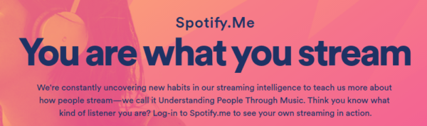 "Eres lo que escuchas" - Spotify.me