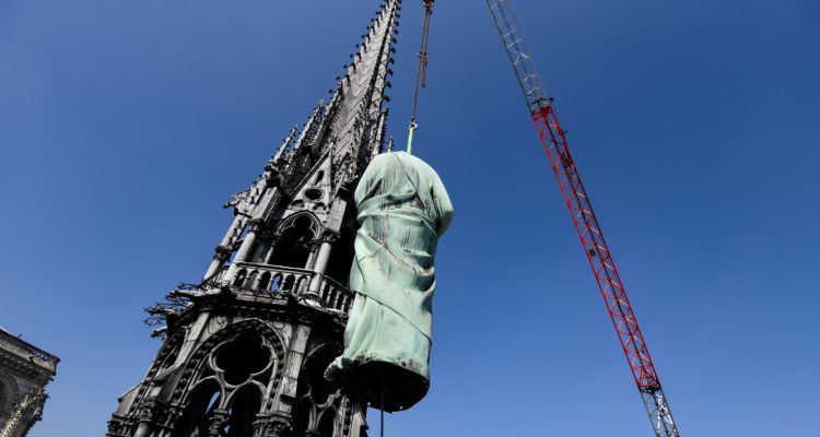 Así eran las costosas obras de restauración en la catedral de Notre Dame antes del violento incendio