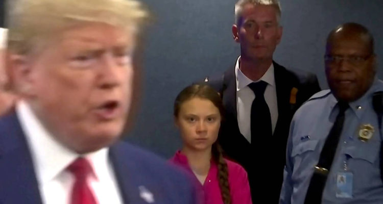 La respuesta llena de sarcasmo de Trump al discurso de Greta Thunberg por el cambio climático