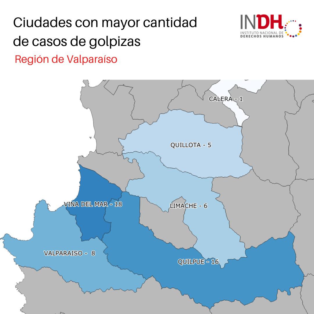 El Mapa De Las Golpizas Indh Suma Denuncias Querellas Y Gran