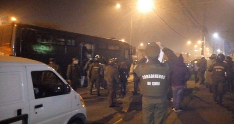 Diez detenidos por protesta en pandemia realizada en el límite comunal entre Hualpén y Talcahuano
