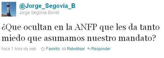 Jorge Segovia en Twitter