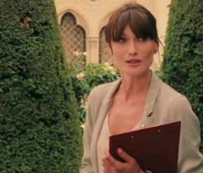Carla Bruni en el filme